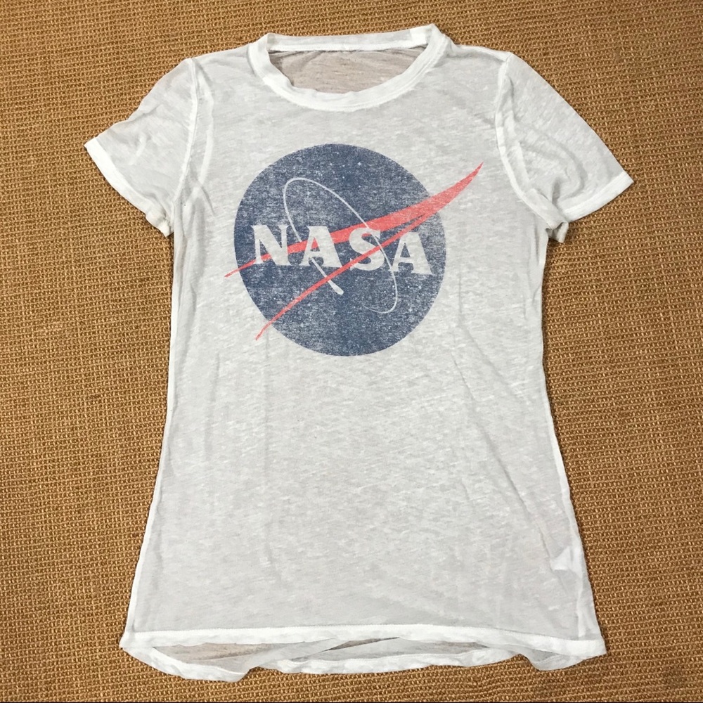 White NASA T-shirt - Size S